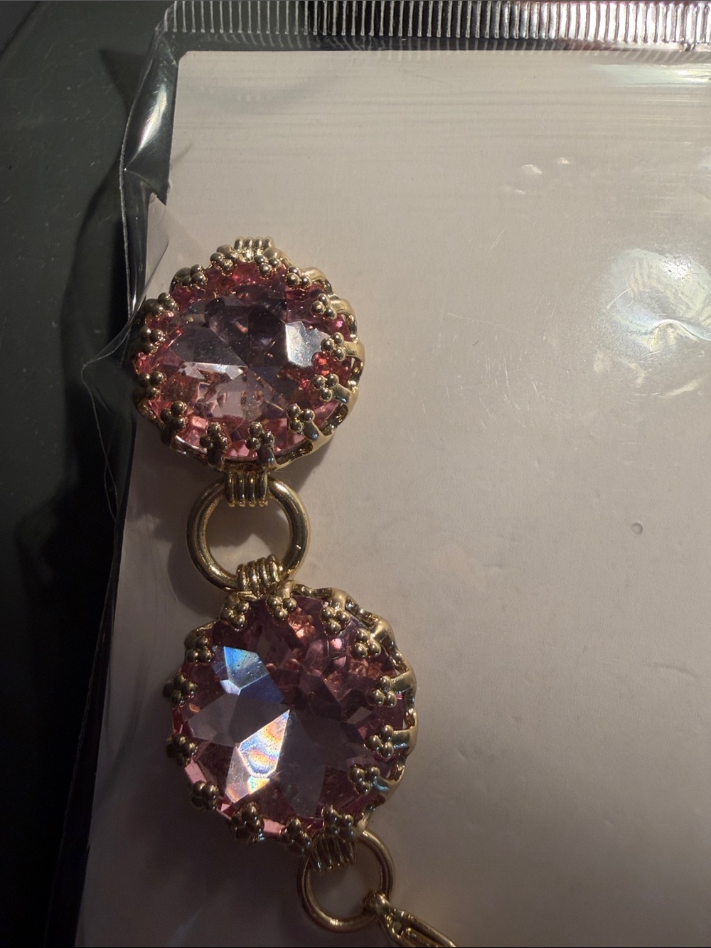 NEW Feed Me Gems Blush Pink “Gemini Necklace” - Picture 7 of 11